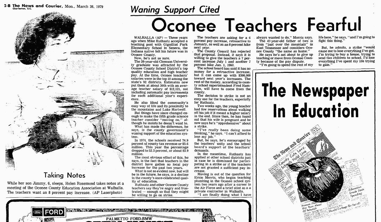 Oconee County teacher strike, 1979